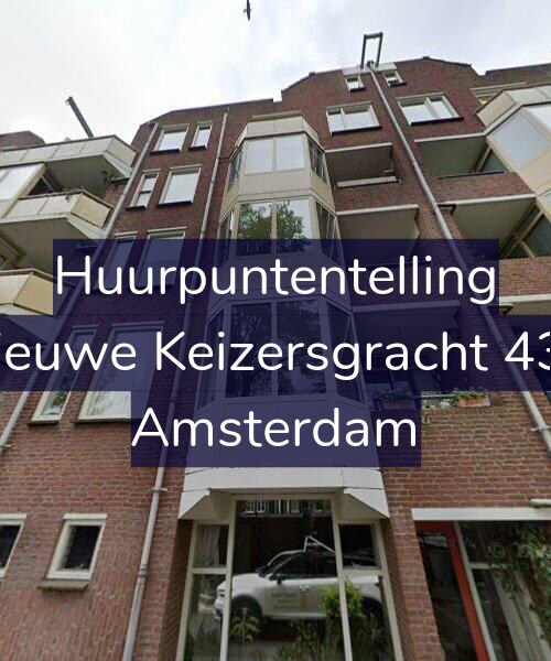 Foto gevel Huurpuntentelling voor Nieuwe Keizersgracht 436, Amsterdam