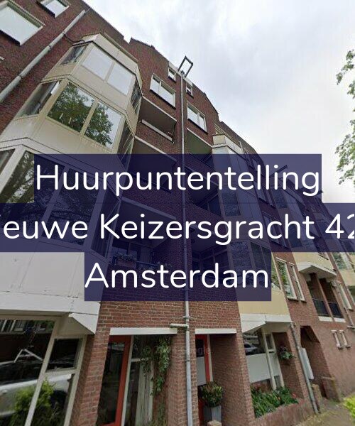Foto gevel Huurpuntentelling voor Nieuwe Keizersgracht 422, Amsterdam