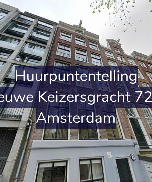 Foto gevel Huurpuntentelling voor Nieuwe Keizersgracht 72-A, Amsterdam