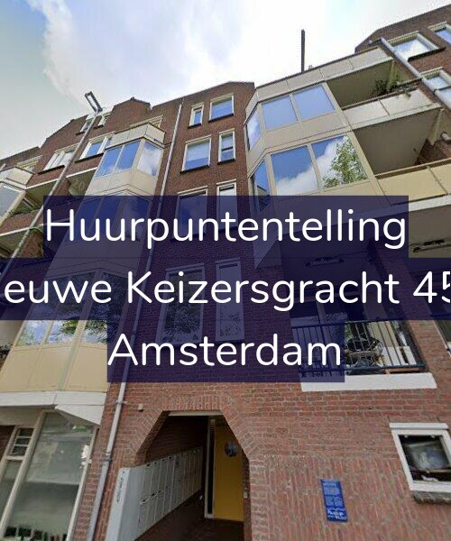 Foto gevel Huurpuntentelling voor Nieuwe Keizersgracht 456, Amsterdam