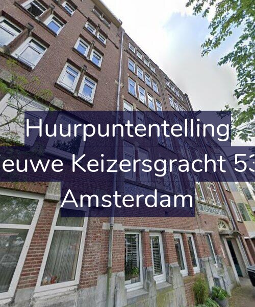 Foto gevel Huurpuntentelling voor Nieuwe Keizersgracht 534, Amsterdam