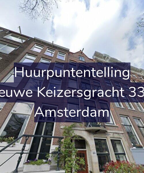 Foto gevel Huurpuntentelling voor Nieuwe Keizersgracht 33-2, Amsterdam