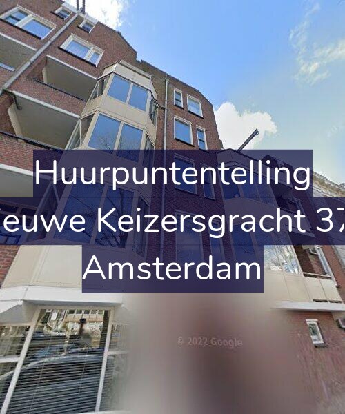Foto gevel Huurpuntentelling voor Nieuwe Keizersgracht 376, Amsterdam