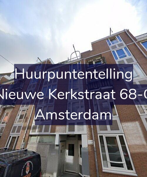 Foto gevel Huurpuntentelling voor Nieuwe Kerkstraat 68-C, Amsterdam