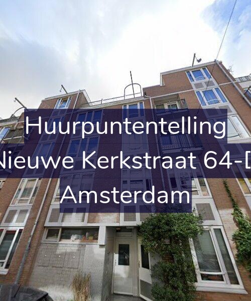 Foto gevel Huurpuntentelling voor Nieuwe Kerkstraat 64-D, Amsterdam