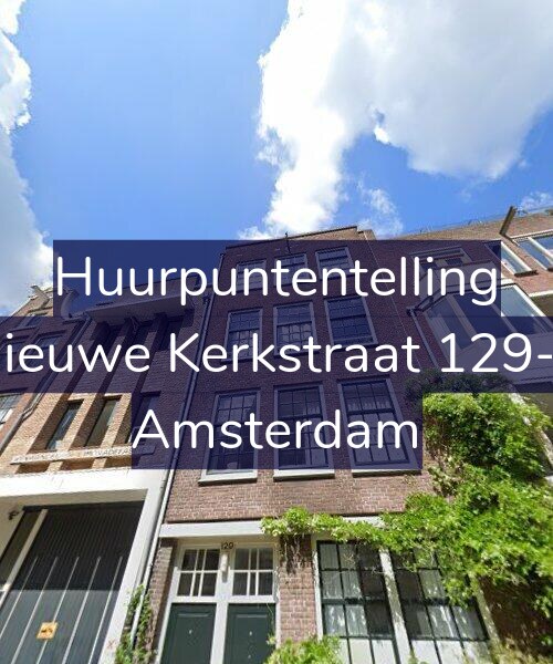 Foto gevel Huurpuntentelling voor Nieuwe Kerkstraat 129-2, Amsterdam