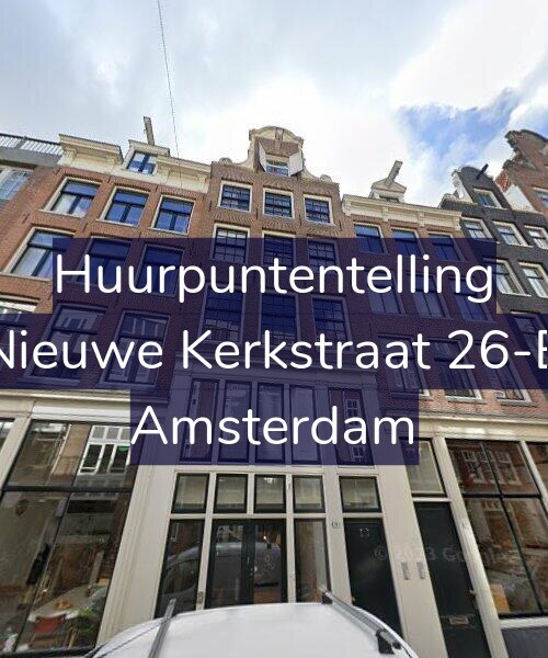 Foto gevel Huurpuntentelling voor Nieuwe Kerkstraat 26-B, Amsterdam