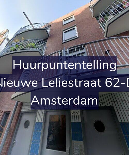 Foto gevel Huurpuntentelling voor Nieuwe Leliestraat 62-D, Amsterdam