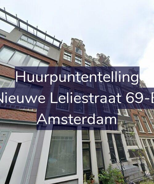 Foto gevel Huurpuntentelling voor Nieuwe Leliestraat 69-B, Amsterdam