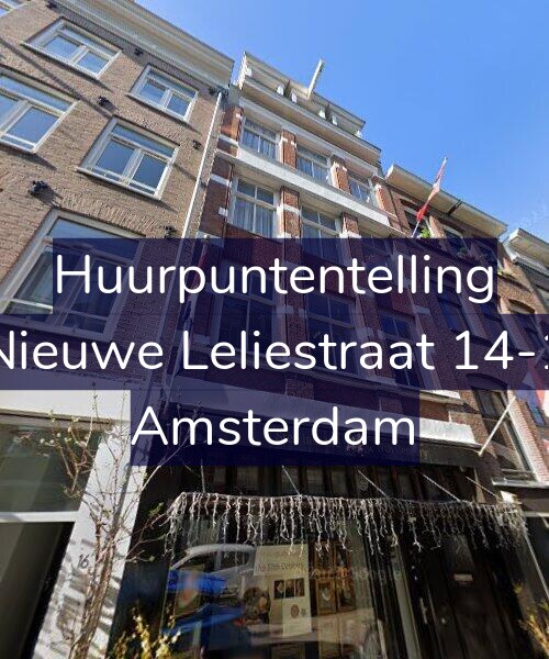 Foto gevel Huurpuntentelling voor Nieuwe Leliestraat 14-1, Amsterdam