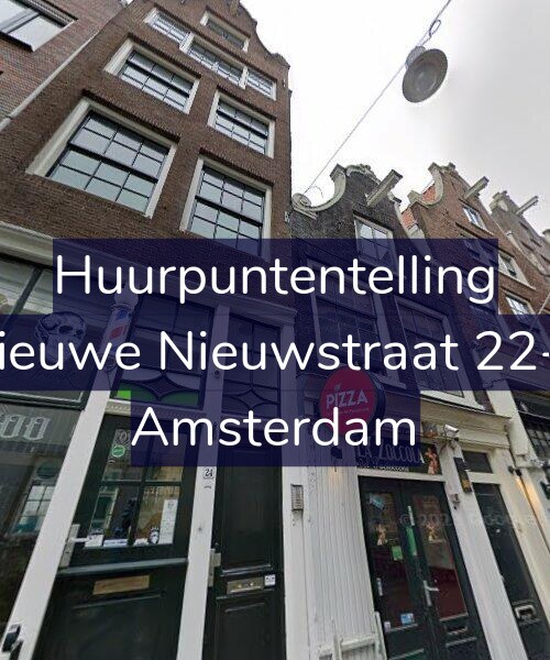 Foto gevel Huurpuntentelling voor Nieuwe Nieuwstraat 22-1, Amsterdam