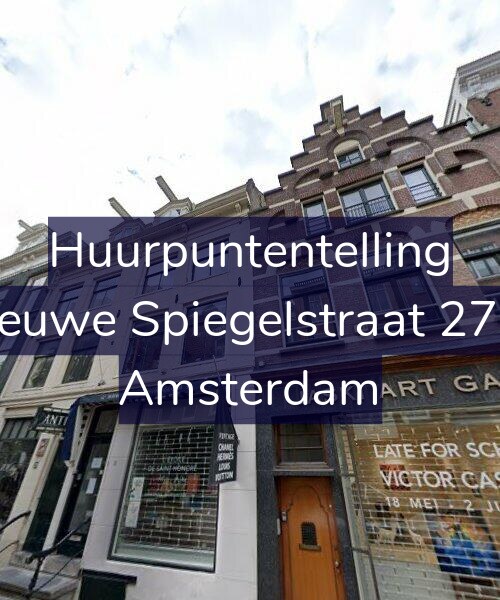 Foto gevel Huurpuntentelling voor Nieuwe Spiegelstraat 27-C, Amsterdam