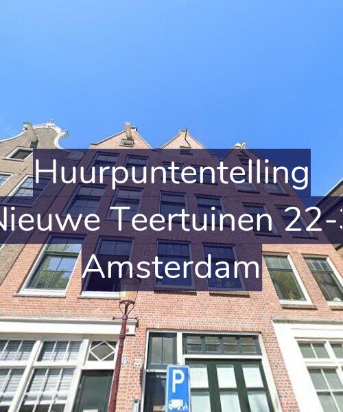 Foto gevel Huurpuntentelling voor Nieuwe Teertuinen 22-3, Amsterdam