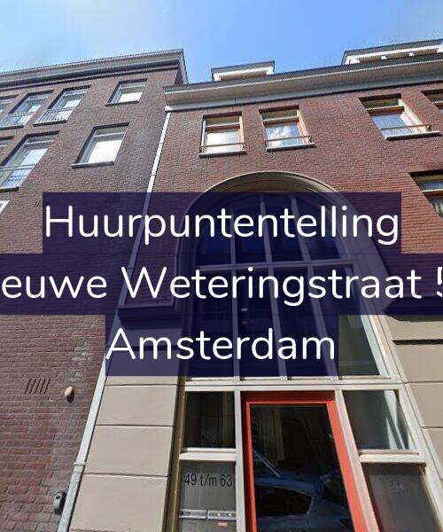 Foto gevel Huurpuntentelling voor Nieuwe Weteringstraat 53, Amsterdam