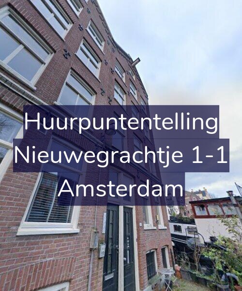 Foto gevel Huurpuntentelling voor Nieuwegrachtje 1-1, Amsterdam
