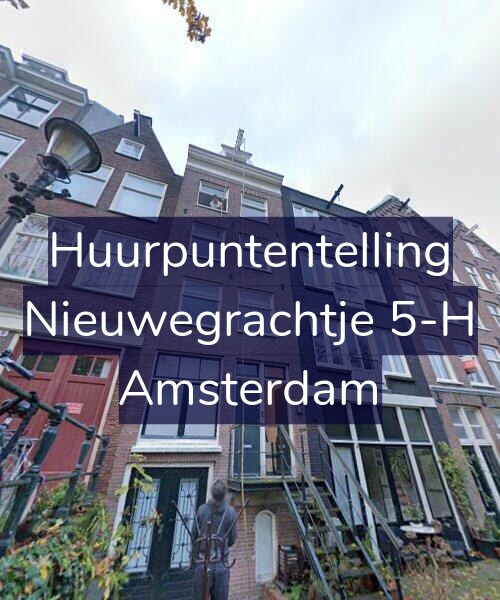 Foto gevel Huurpuntentelling voor Nieuwegrachtje 5-H, Amsterdam