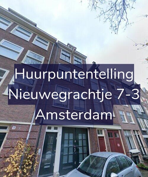 Foto gevel Huurpuntentelling voor Nieuwegrachtje 7-3, Amsterdam