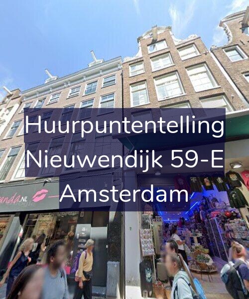 Foto gevel Huurpuntentelling voor Nieuwendijk 59-E, Amsterdam