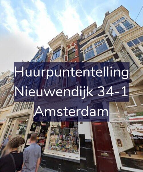 Foto gevel Huurpuntentelling voor Nieuwendijk 34-1, Amsterdam