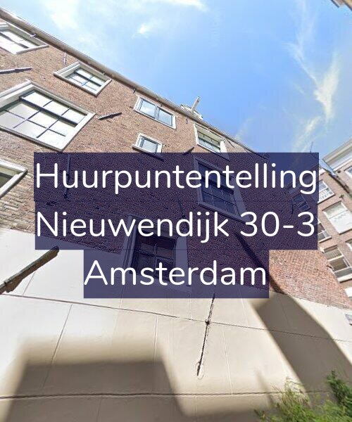 Foto gevel Huurpuntentelling voor Nieuwendijk 30-3, Amsterdam