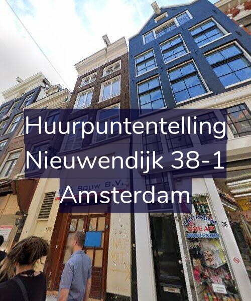 Foto gevel Huurpuntentelling voor Nieuwendijk 38-1, Amsterdam