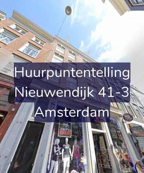 Foto gevel Huurpuntentelling voor Nieuwendijk 41-3, Amsterdam