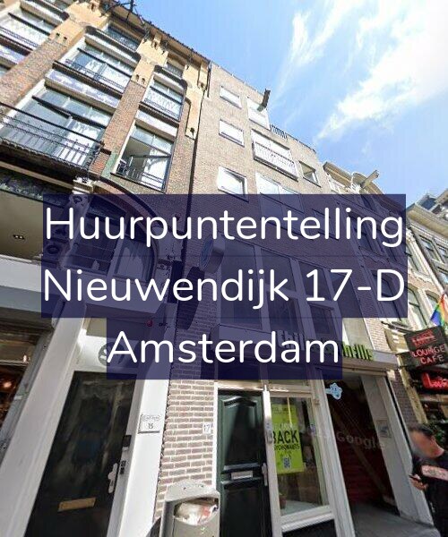 Foto gevel Huurpuntentelling voor Nieuwendijk 17-D, Amsterdam