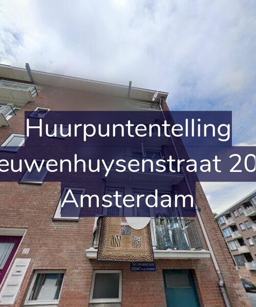Foto gevel Huurpuntentelling voor Nieuwenhuysenstraat 20-3, Amsterdam