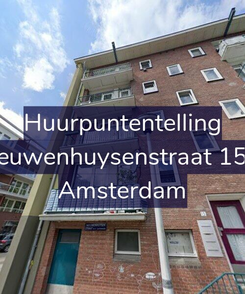 Foto gevel Huurpuntentelling voor Nieuwenhuysenstraat 15-1, Amsterdam