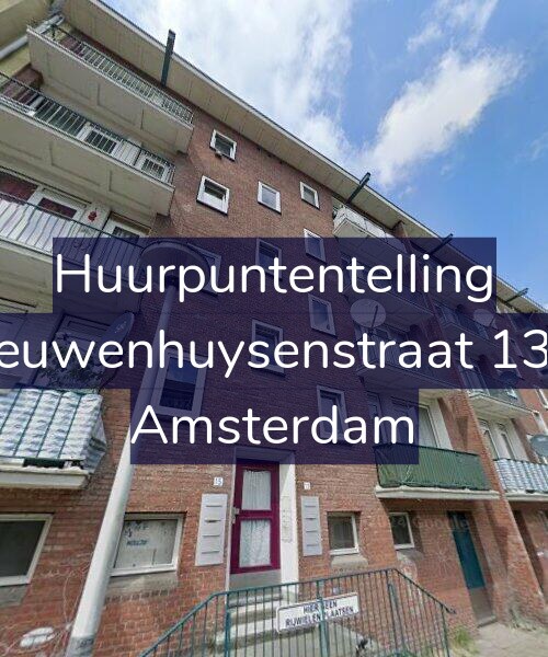 Foto gevel Huurpuntentelling voor Nieuwenhuysenstraat 13-1, Amsterdam