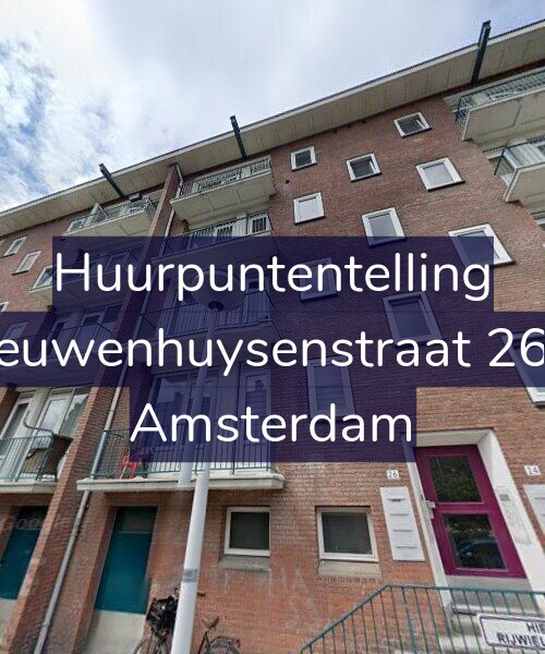 Foto gevel Huurpuntentelling voor Nieuwenhuysenstraat 26-1, Amsterdam