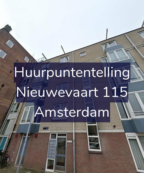 Foto gevel Huurpuntentelling voor Nieuwevaart 115, Amsterdam