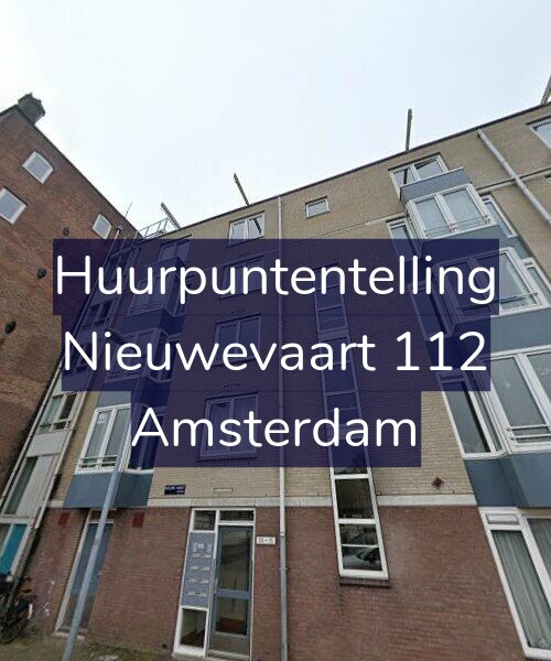 Foto gevel Huurpuntentelling voor Nieuwevaart 112, Amsterdam