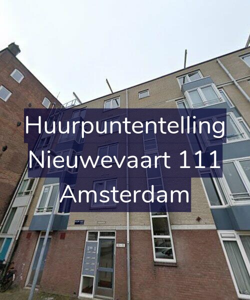 Foto gevel Huurpuntentelling voor Nieuwevaart 111, Amsterdam