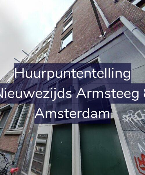 Foto gevel Huurpuntentelling voor Nieuwezijds Armsteeg 8, Amsterdam