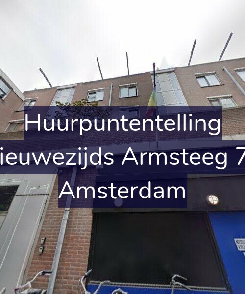 Foto gevel Huurpuntentelling voor Nieuwezijds Armsteeg 75, Amsterdam