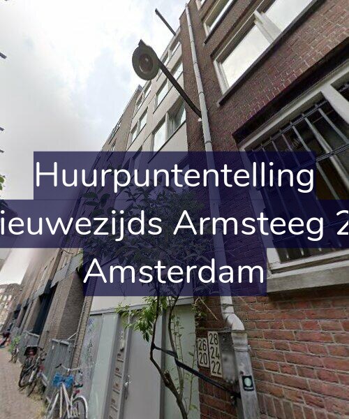Foto gevel Huurpuntentelling voor Nieuwezijds Armsteeg 26, Amsterdam