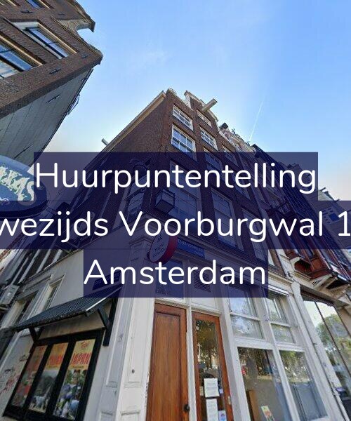 Foto gevel Huurpuntentelling voor Nieuwezijds Voorburgwal 175-3, Amsterdam