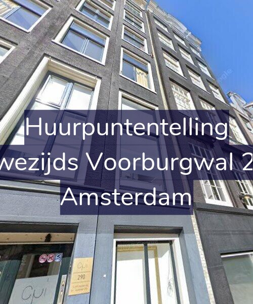 Foto gevel Huurpuntentelling voor Nieuwezijds Voorburgwal 288-1, Amsterdam