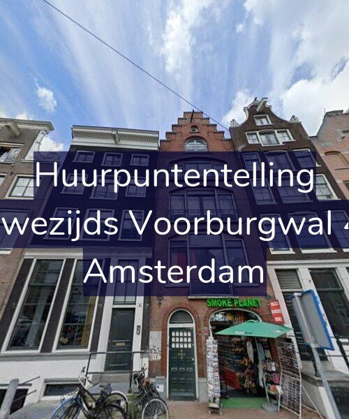 Foto gevel Huurpuntentelling voor Nieuwezijds Voorburgwal 40-1, Amsterdam