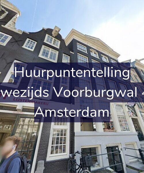 Foto gevel Huurpuntentelling voor Nieuwezijds Voorburgwal 49-3, Amsterdam