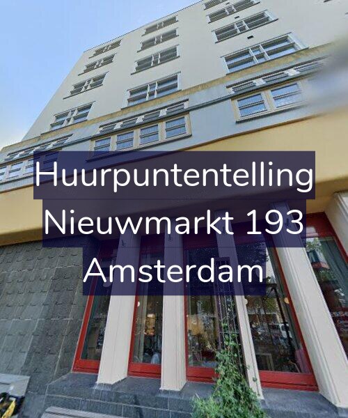 Foto gevel Huurpuntentelling voor Nieuwmarkt 193, Amsterdam