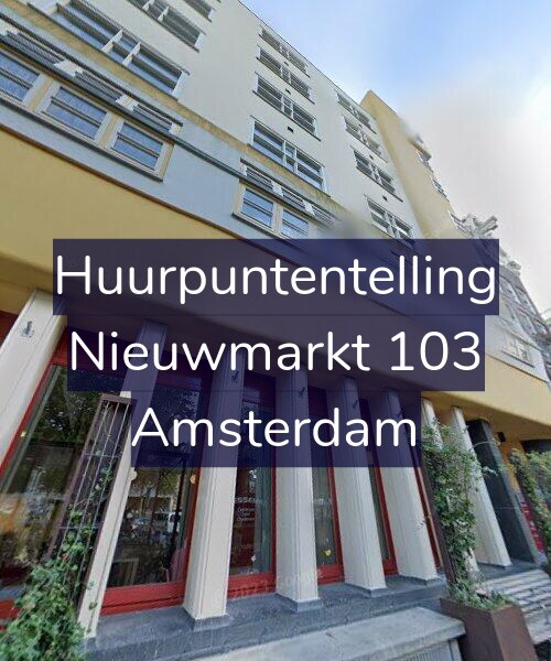 Foto gevel Huurpuntentelling voor Nieuwmarkt 103, Amsterdam