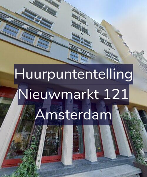 Foto gevel Huurpuntentelling voor Nieuwmarkt 121, Amsterdam
