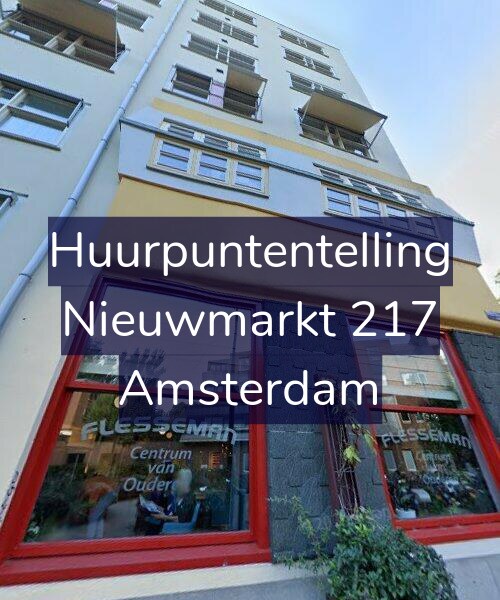 Foto gevel Huurpuntentelling voor Nieuwmarkt 217, Amsterdam
