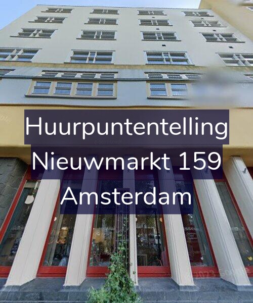 Foto gevel Huurpuntentelling voor Nieuwmarkt 159, Amsterdam