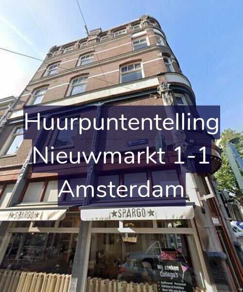 Foto gevel Huurpuntentelling voor Nieuwmarkt 1-1, Amsterdam
