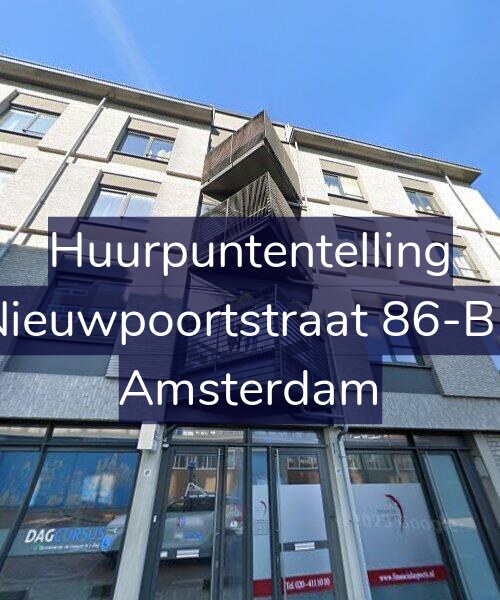 Foto gevel Huurpuntentelling voor Nieuwpoortstraat 86-B2, Amsterdam