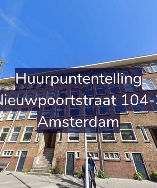 Foto gevel Huurpuntentelling voor Nieuwpoortstraat 104-3, Amsterdam