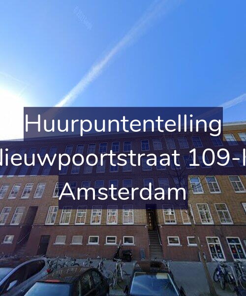 Foto gevel Huurpuntentelling voor Nieuwpoortstraat 109-H, Amsterdam